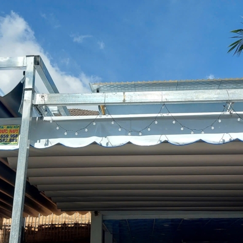 lắp mái bạt xếp cho hãng xe hon da