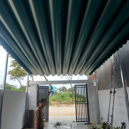 Mái xếp che sân nhà ở - Bến Cát Bình Dương