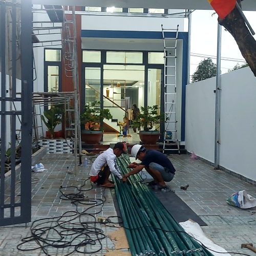 Công trình mái xếp di động tại Tân Uyên