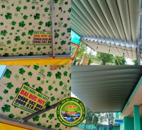 Thi công mái hiên – mái xếp tại Sóng Thần | Đại Đức Huy