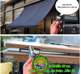 Thi công mái hiên di động điều khiển từ xa chất lượng, giá rẻ 