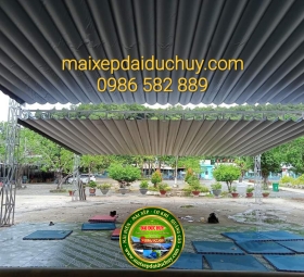 Thi công mái xếp tại tây ninh