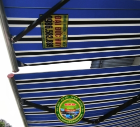 Thi công mái hiên giá rẻ tại chợ mỹ phước bến cát bình dương