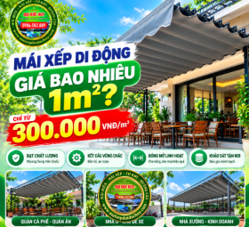 Mái Xếp Di Động Giá Bao Nhiêu 1m²? Bảng Giá Tham Khảo Mới Nhất | Đại Đức Huy