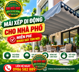 Mái Xếp Di Động Cho Nhà Phố: Che Nắng Mưa, Khảo Sát Miễn Phí
