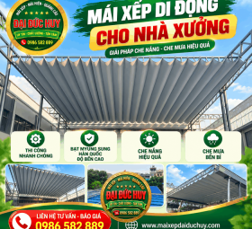 Thi Công Mái Xếp Nhà Xưởng Kiên Cố, Che Nắng Mưa Khổ Lớn | Đại Đức Huy