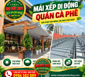 Mái Xếp Di Động Quán Cà Phê: Cách Chọn & Dự Trù Chi Phí