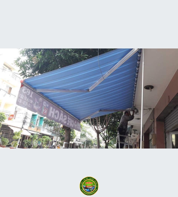 Mái che tay quay di động cho nhà ở, sân thượng uy tín, giá rẻ nhất Bình DƯơng